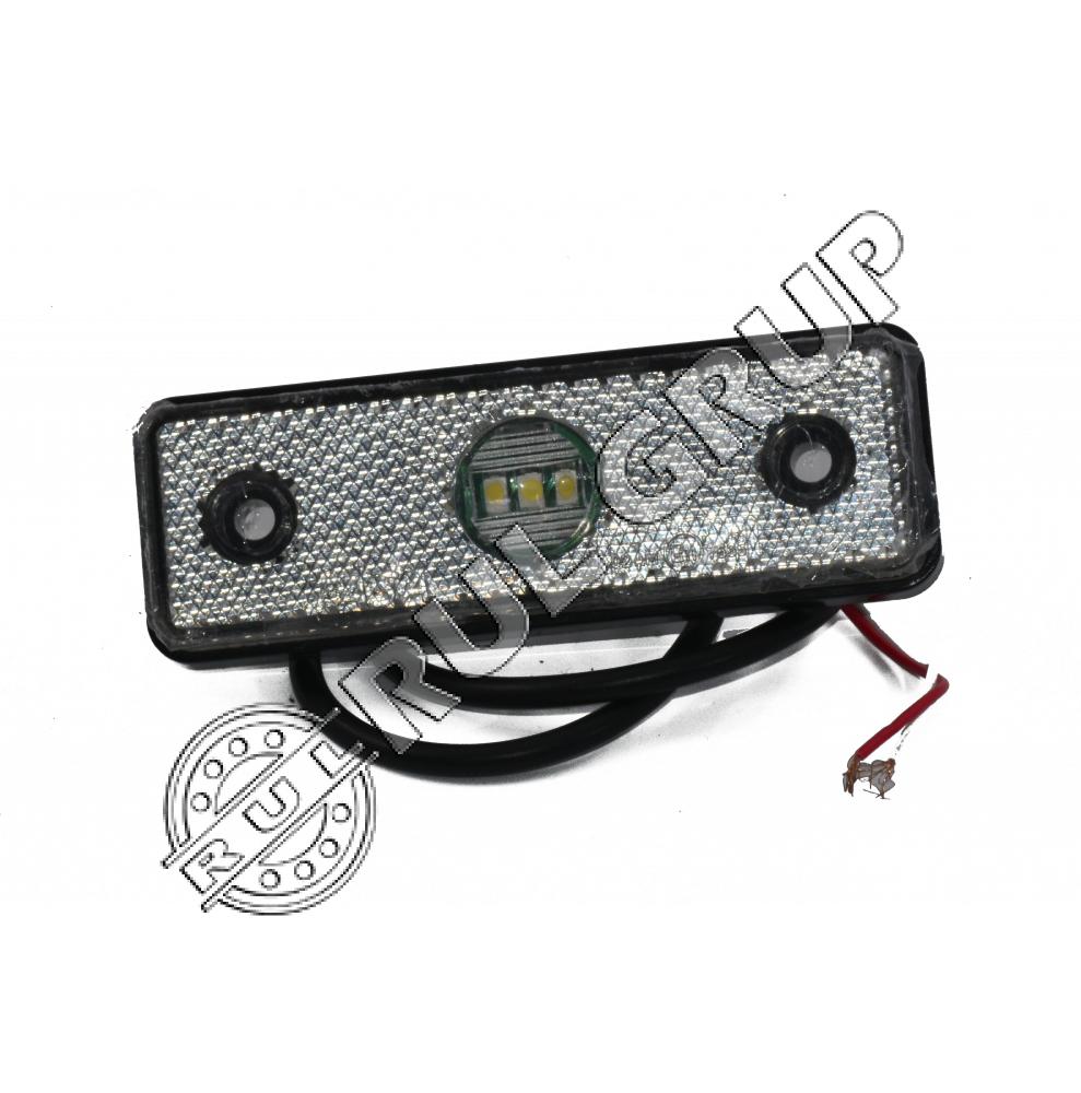 LAMPA LATERALA ALBA CU LED GABARIT